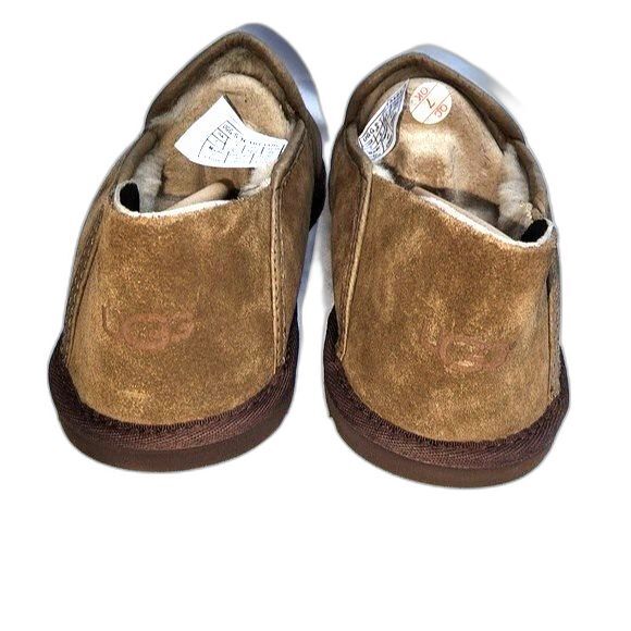 UGG Men's Cooke Dark Chestnut Suede & Wool Collapsible Heel Loafer Size 7, NIB - Picture 3 of 12